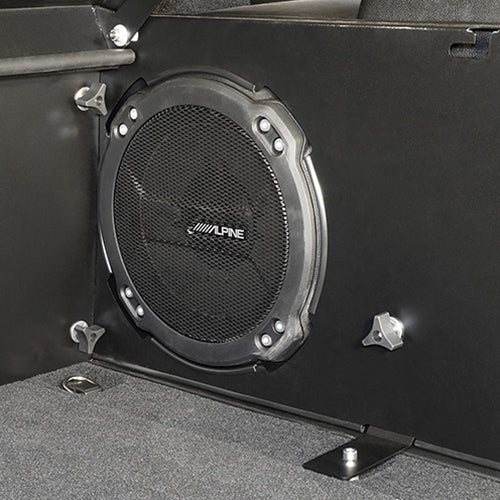 Deluxe Cargo Enclosure - 18-22 Wrangler JL {21-22 Exc. 4XE} 4-Door w/ OEM Subwoofer Black Tuffy Security Products