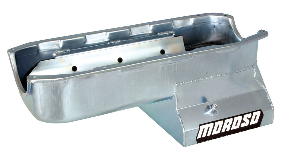 SBC Steel Oil Pan - 7qt. w/Windage Tray - Moroso 20196