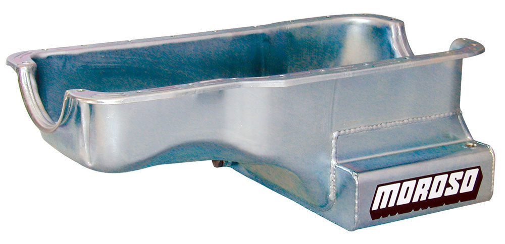 SBF 289-302 Front Sump Oil Pan w/Kick-Out- 7qt. - Moroso 20502