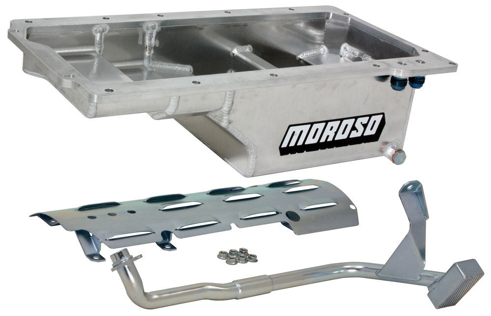 LS1 Billet Rail Oil Pan Kit w/Tray - Moroso 21150