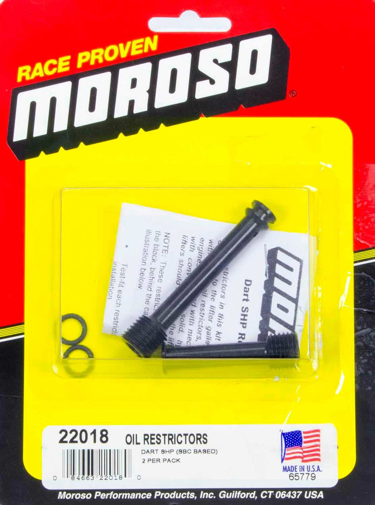 Oil Restrictors - SBC Dart SHP Block - Moroso 22018