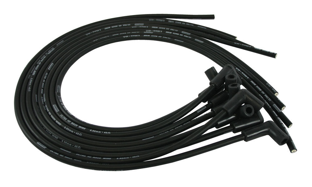 Ultra 40 Plug Wire Set - Black - Moroso 73814