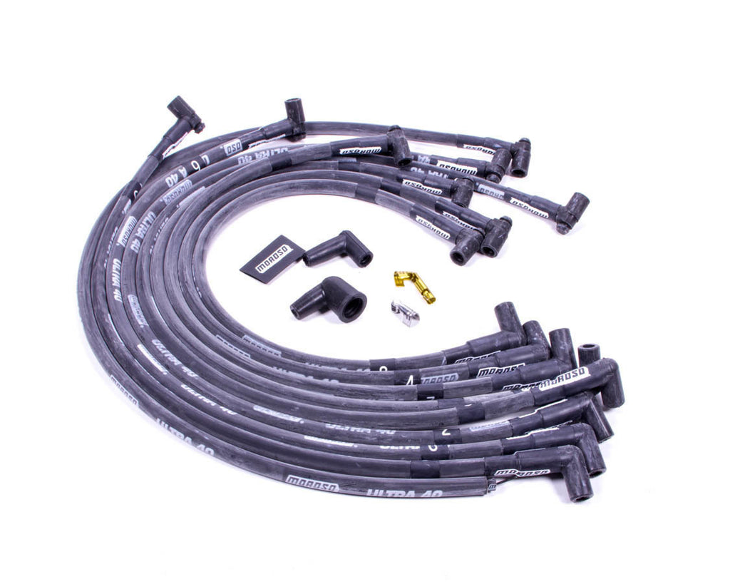 Ultra 40 Plug Wire Set - Black - Moroso 73817